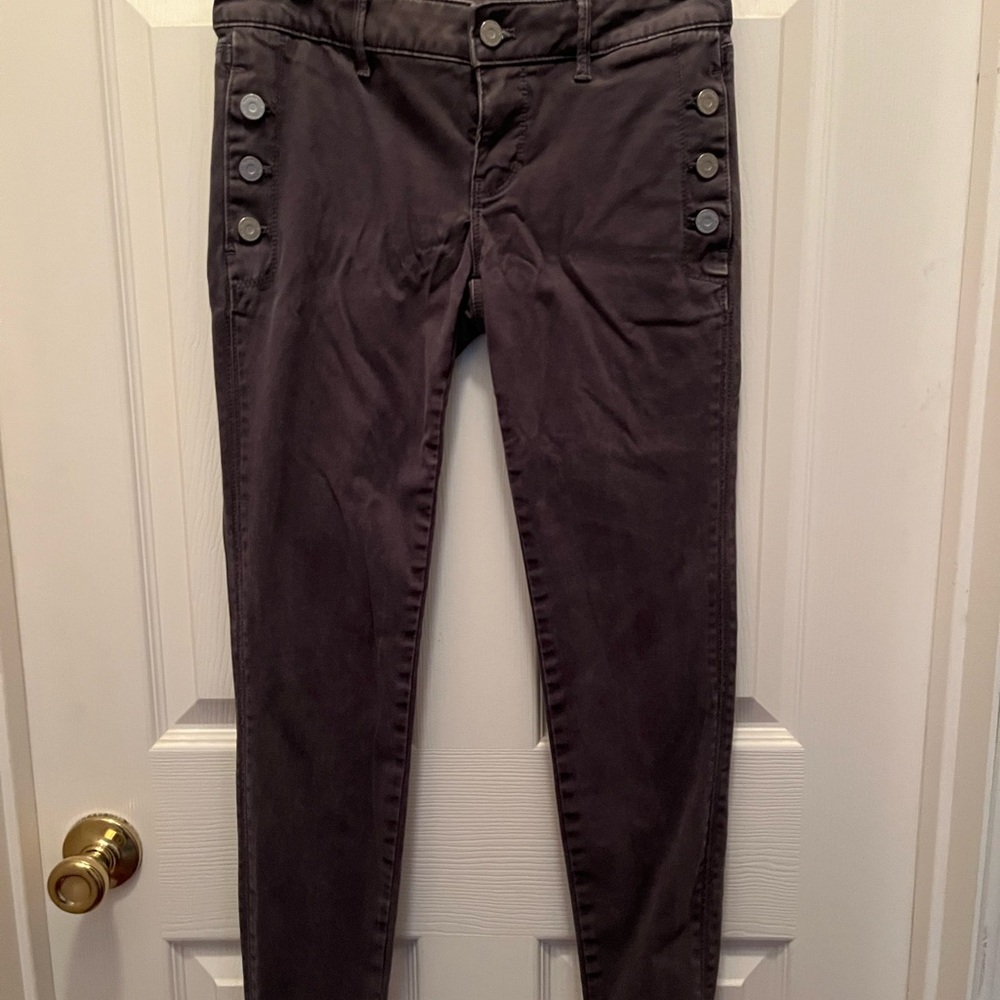 White House Black Market Dark Gray Skinny Ankle Pant